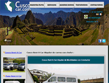 Tablet Screenshot of cuscocar.com